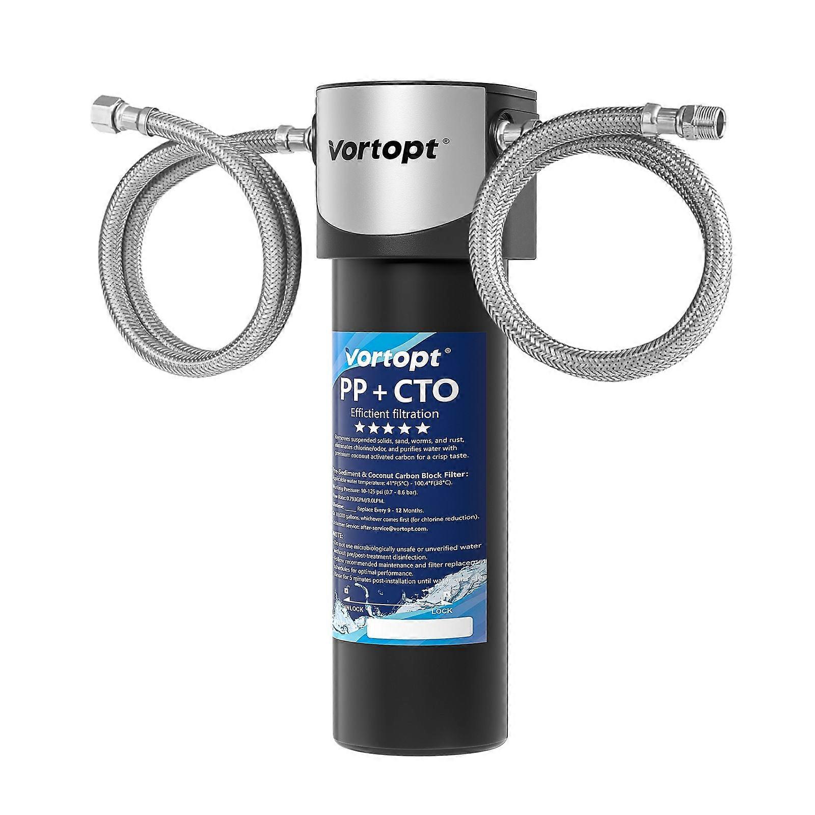 10UA Under-Sink Water Filter System, Direct Connect to Kitchen Tap, 30,000 Litres High Chlorine Reduction Capacity