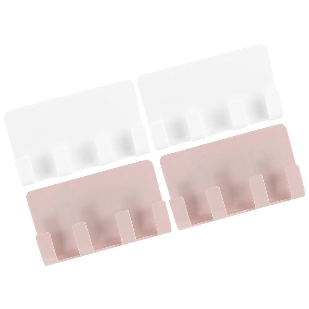 Adhesive Phone Wall Mount Office Charging Support Rectangular 4Pcs
