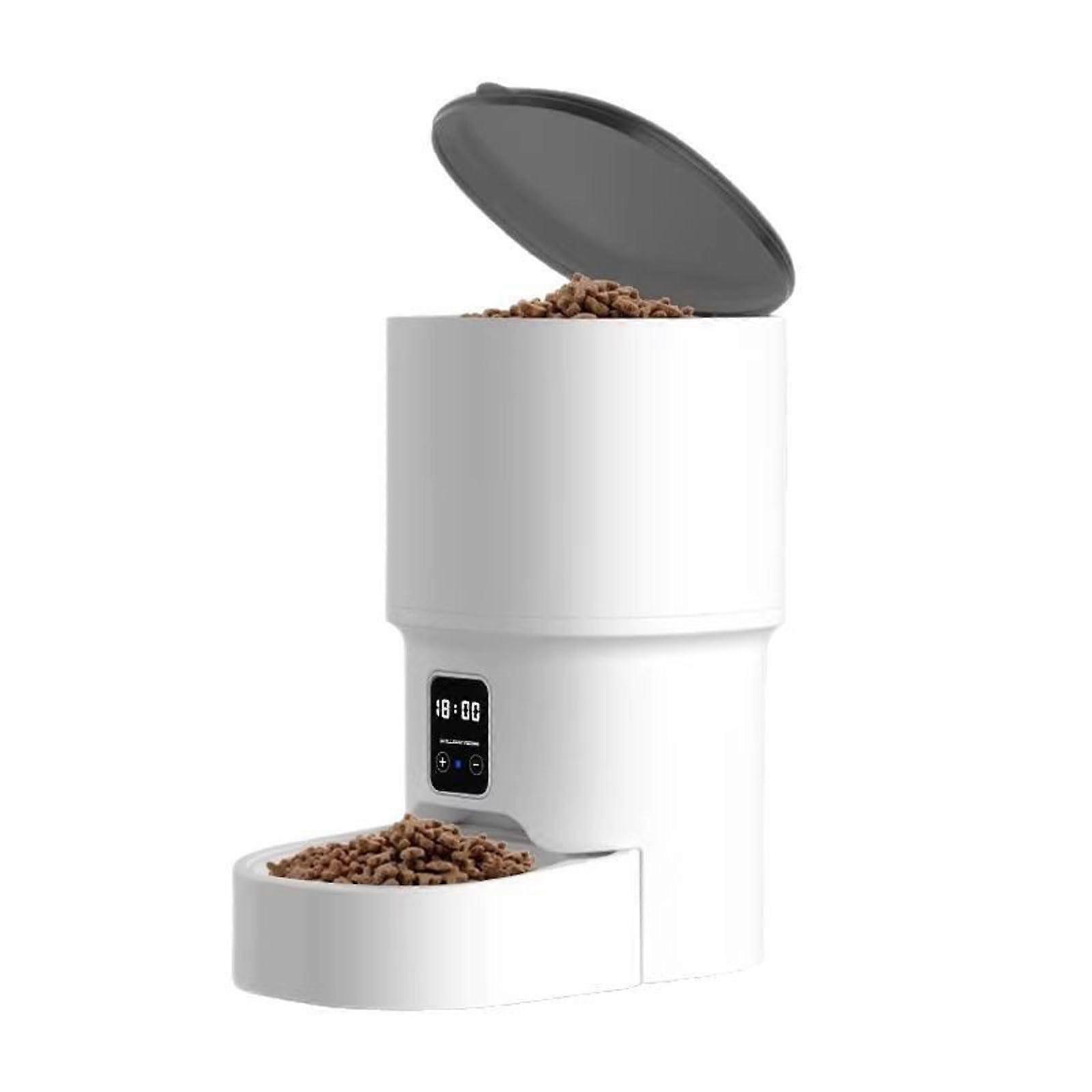 Automatic Feeder Timed Quantitative Feeding 4L Dry Food Basic Dispenser Button Setting/Remote Control PET PET Button Type