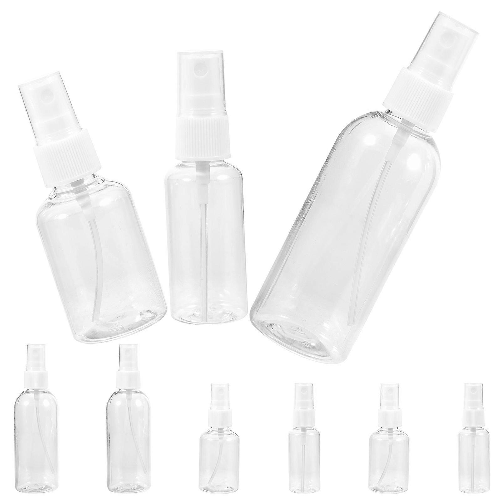 Portable Bottles Spray Bottle Refillable Travel Liquid Container Assorted Color 13.5x4cm Non-Leak 9Pcs