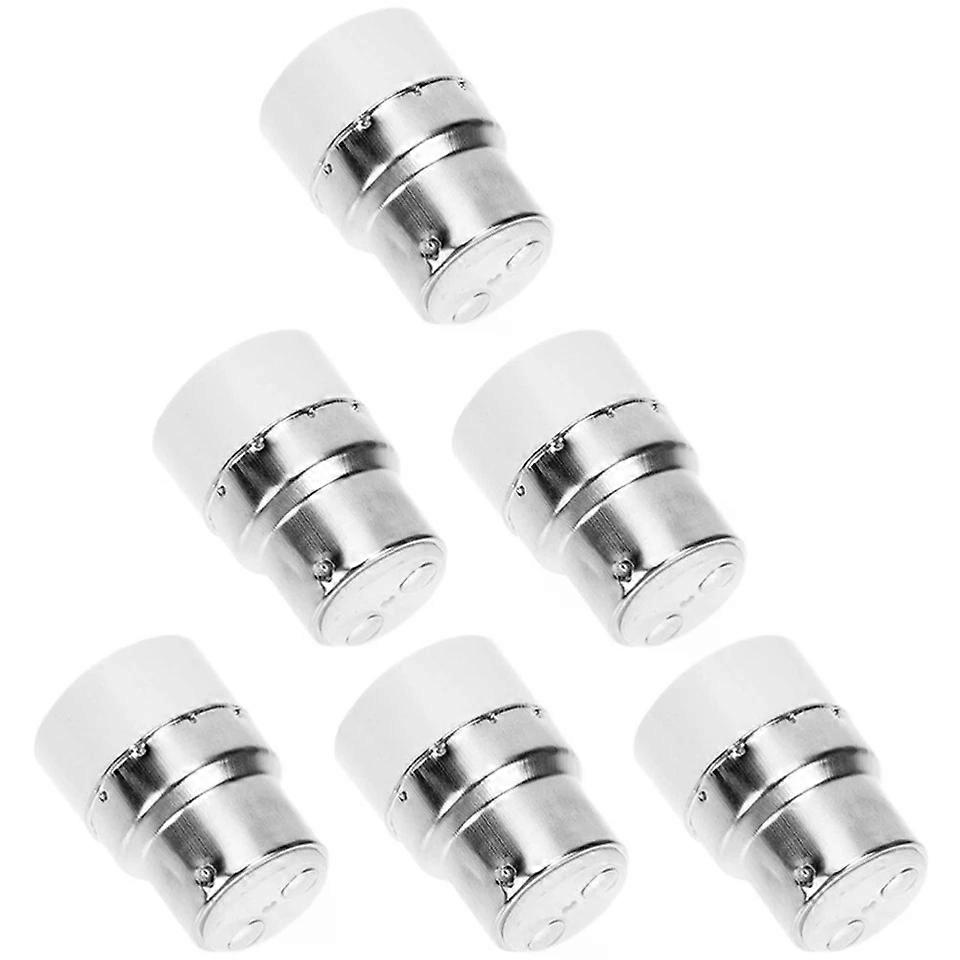 B22 to E14 Adapter, 6 Pcs Light Bulb Socket Converter Base for Home Office