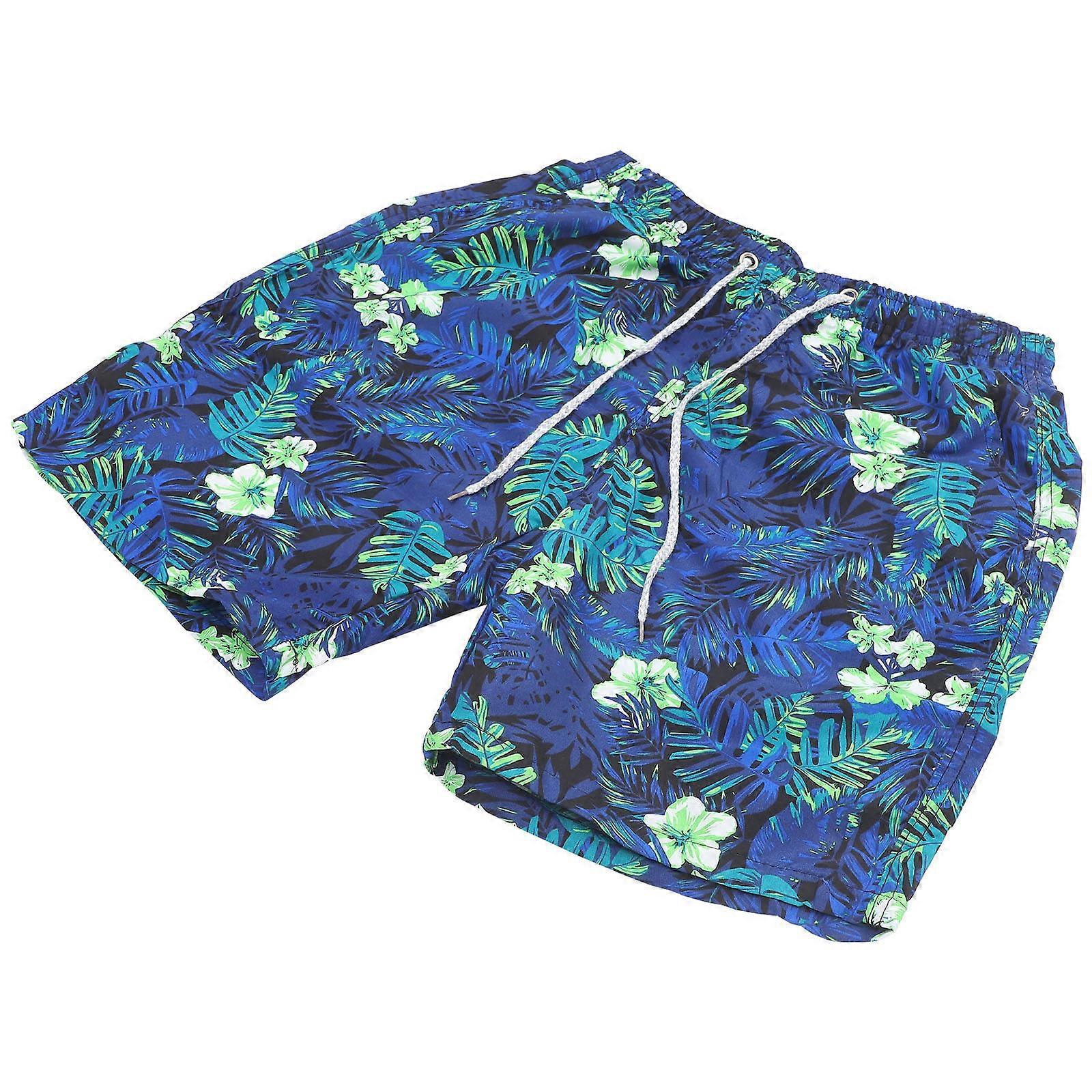 Leopard Print Summer Shorts for Men Beach Swimwear Assorted Color Breathable 1Pcs