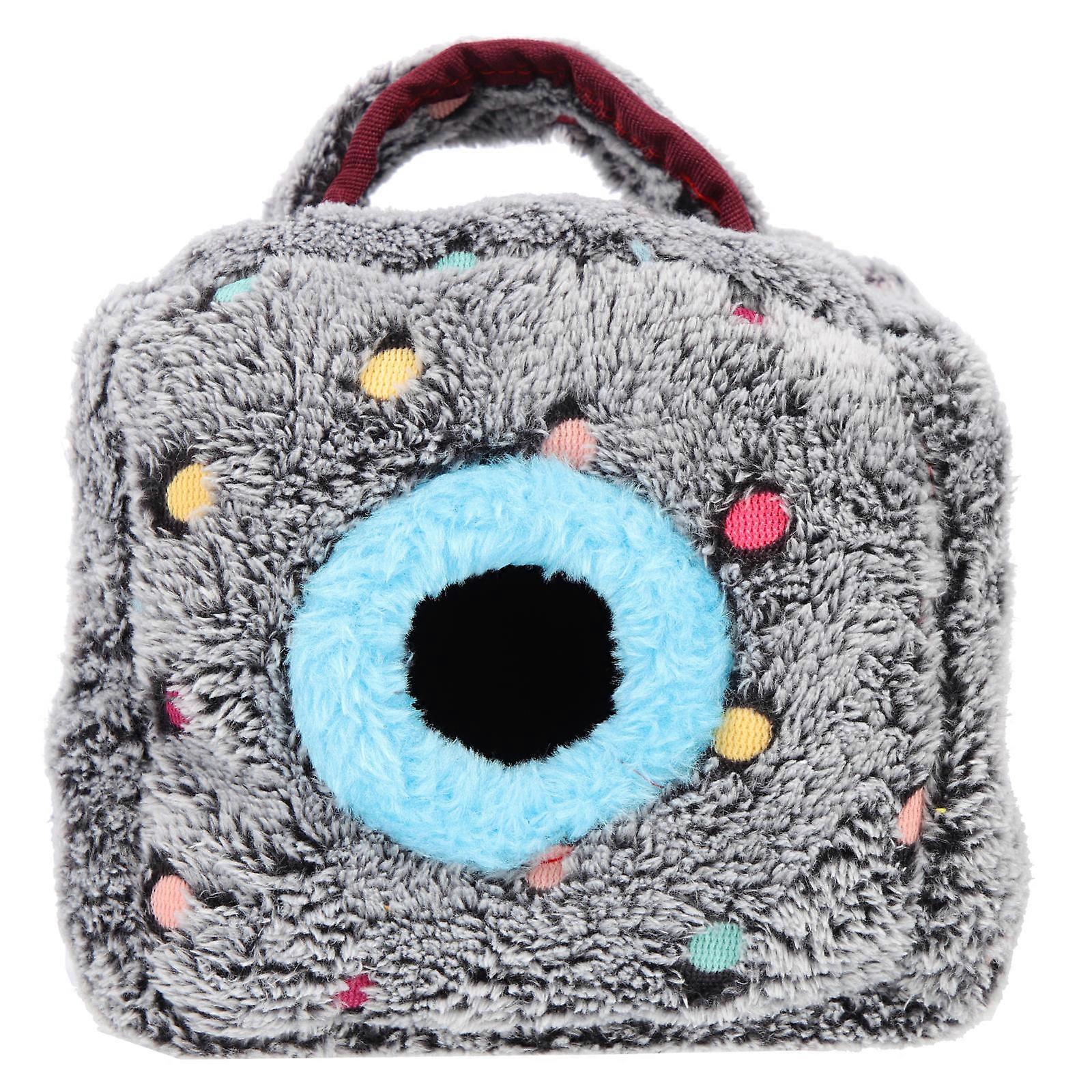 Warm Pet Sleeping Nest Round Top Design For Small Pets Security Comfort 15x15x15cm Winter Use 1Pack