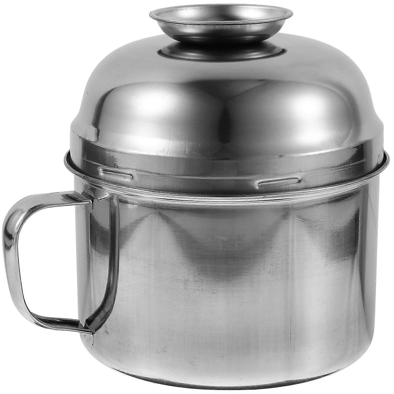 Stainless Steel Fast Food Bowl for Storage Use with Silver Color and Polished Surface 7.8 Inches