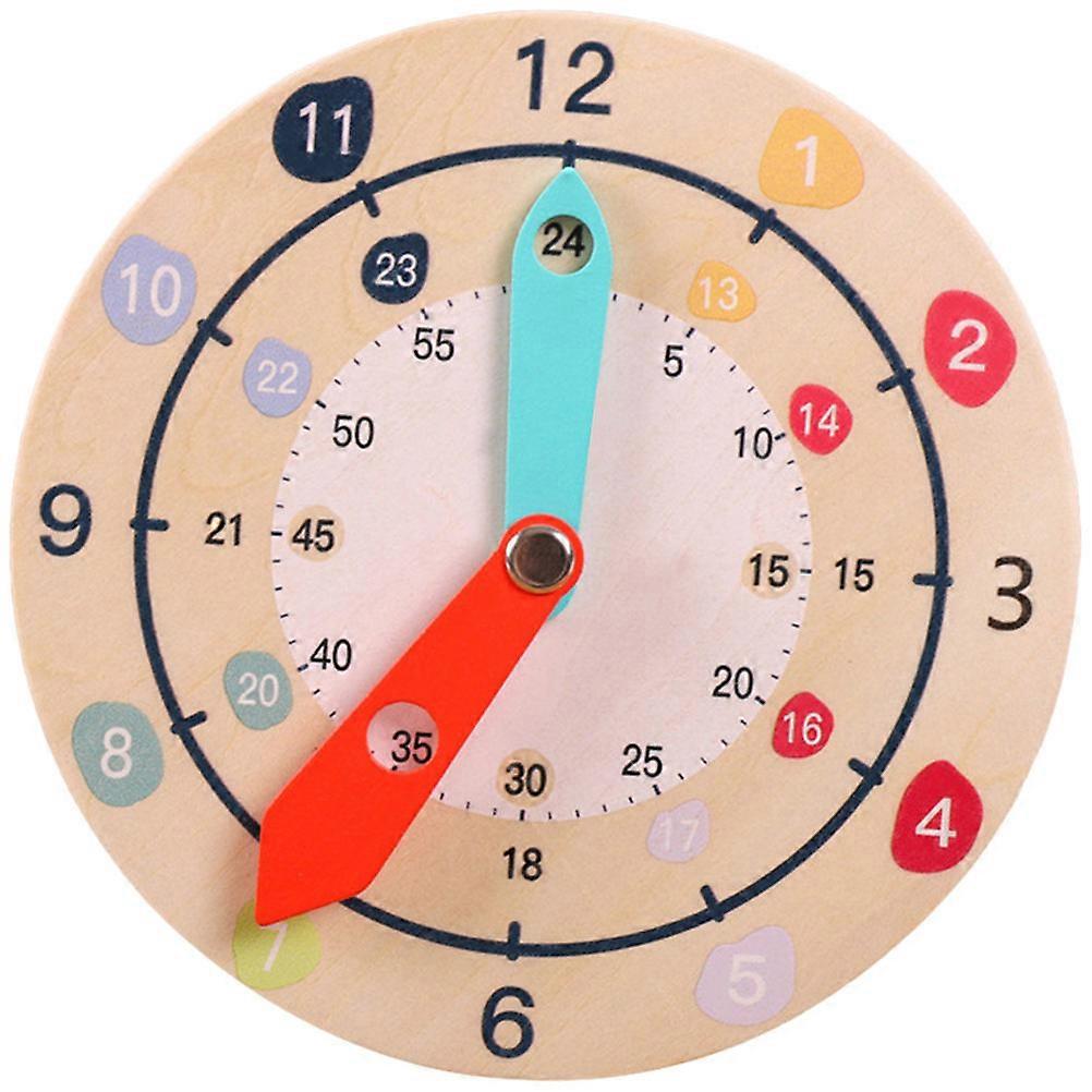 Assorted Color Wooden Clock Toy for Kids Educational Party Use Durable Lightweight 70x70 cm
