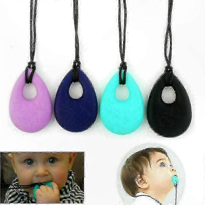 Sensory Chew Necklace for Kids - Teardrop Shape Oral Motor Tool for Sensory Needs