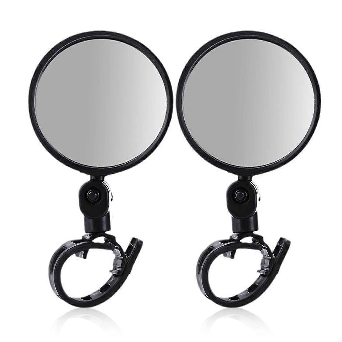 Bicycle Mirrors 360 Degree Rotatable and Foldable for 15-35 mm Handlebars Compatible with E-Bike Road and MTB Pack of 2