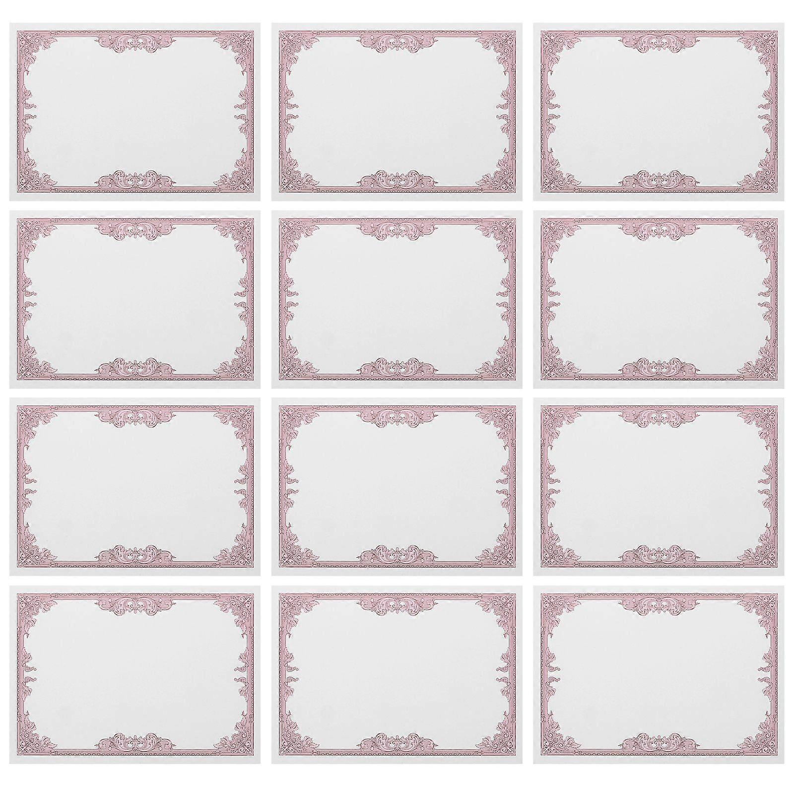 30pcs Certificate Paper Diploma Certificate Paper Printable Blank Paper Liner Blank Certificate Paper