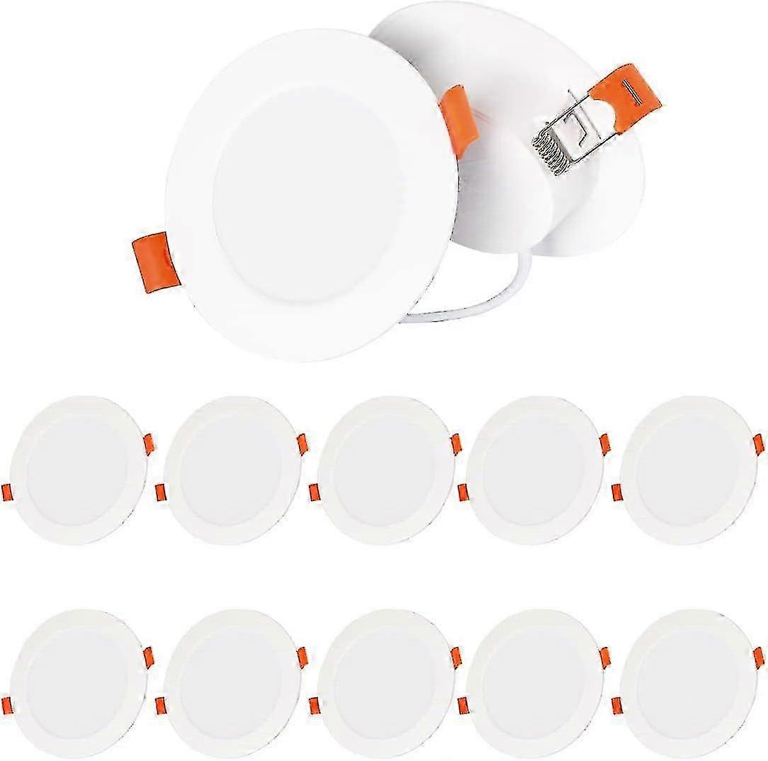 10 Pack Led Recessed Ceiling Lights Cool White 5w Downlights Spot Down For Bathroom Soffit Kitchen