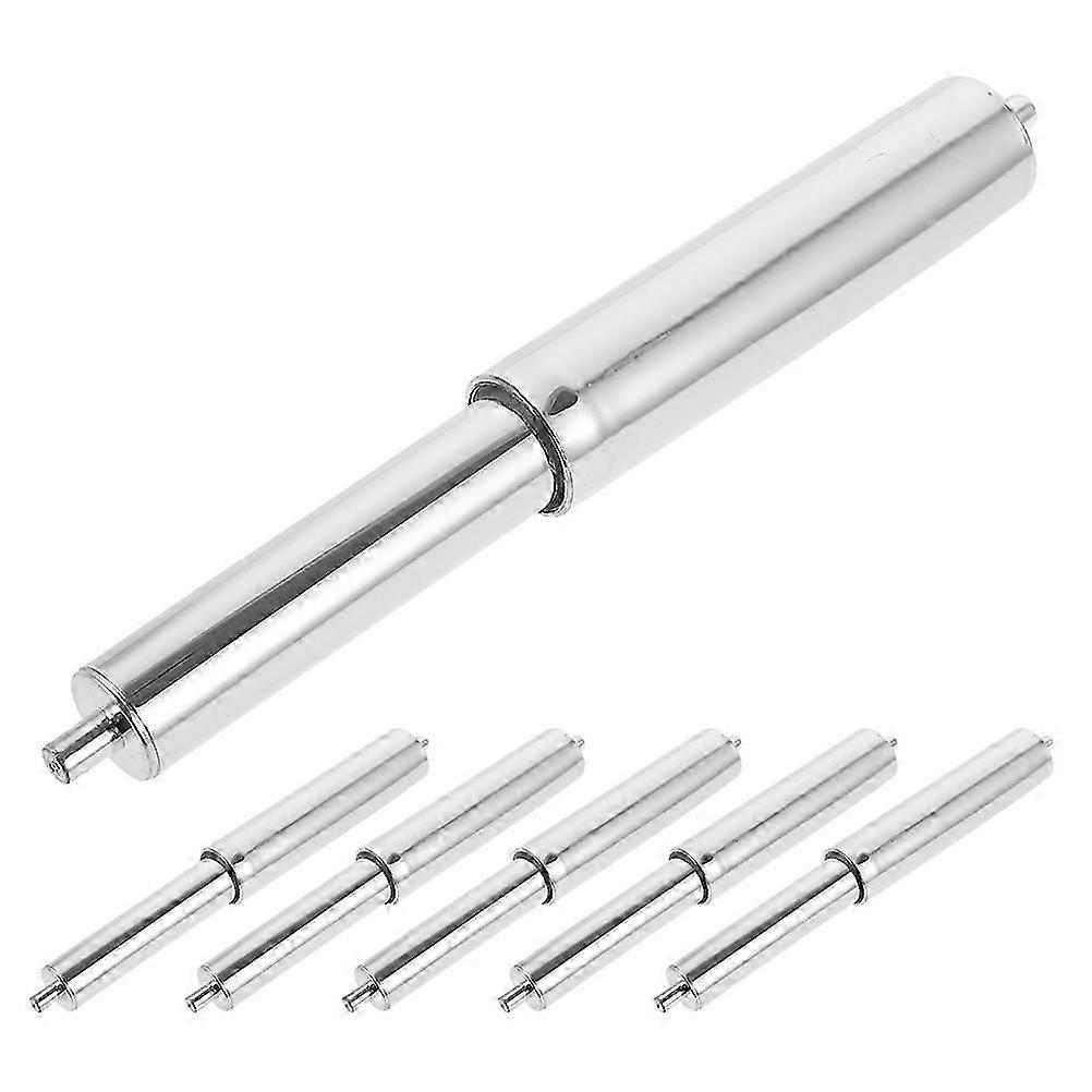 6-Pack Spring-Loaded Toilet Paper Roller Inserts - Silver Replacement Spindles