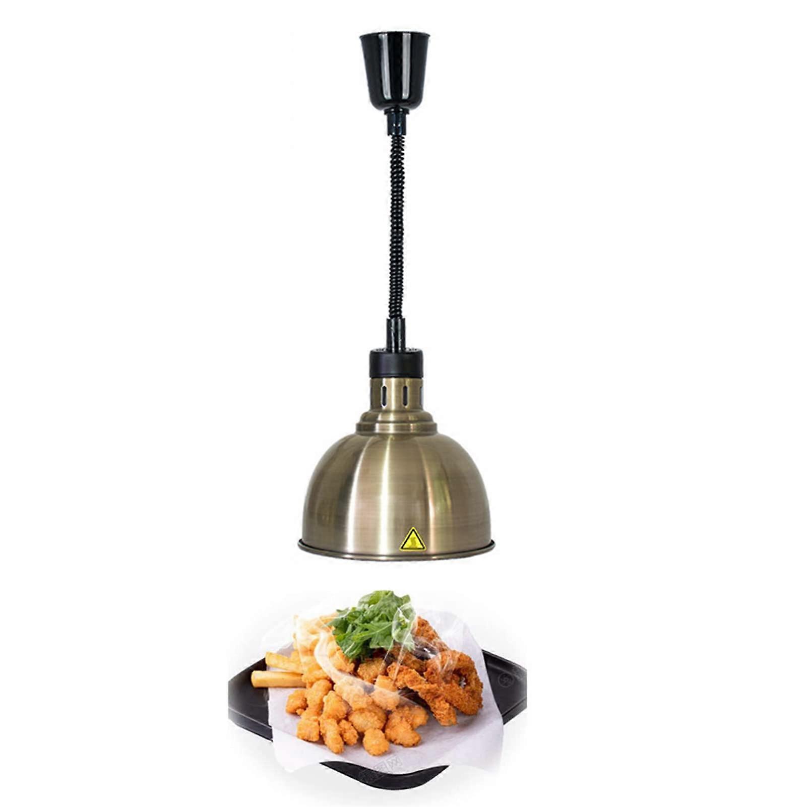 Food Heat Lamp for Restaurant - 250W Hanging Buffet Warmers with Adjustable 60-180cm Length, Commercial Grade Pendant Heater