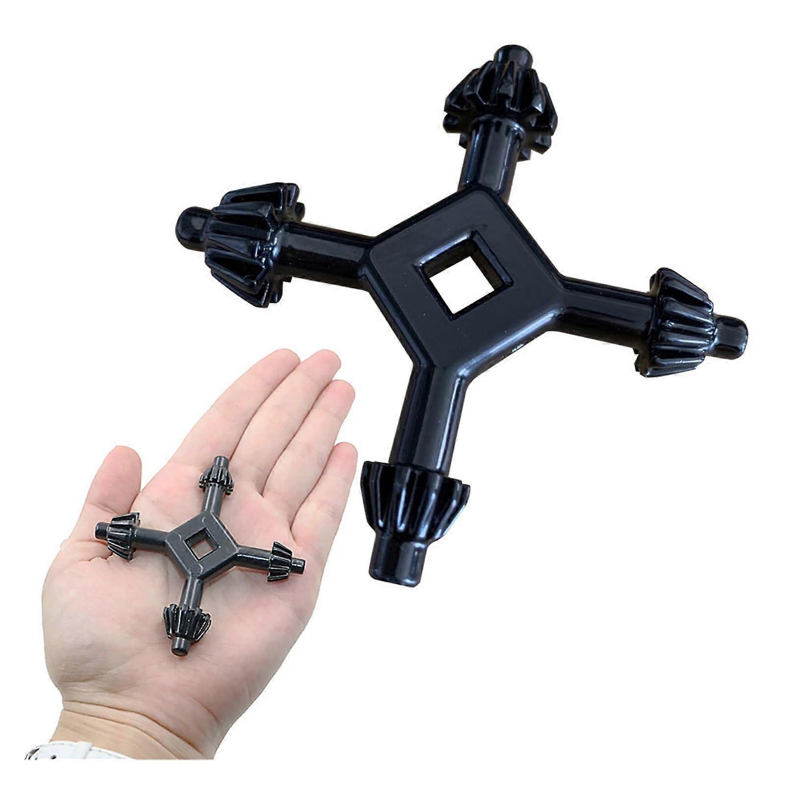 6 mm to 16 mm Key Drill Chuck Key for CNC Machine, Lathe, Angle Grinder, Engraver - 4 Way Tightening Tool