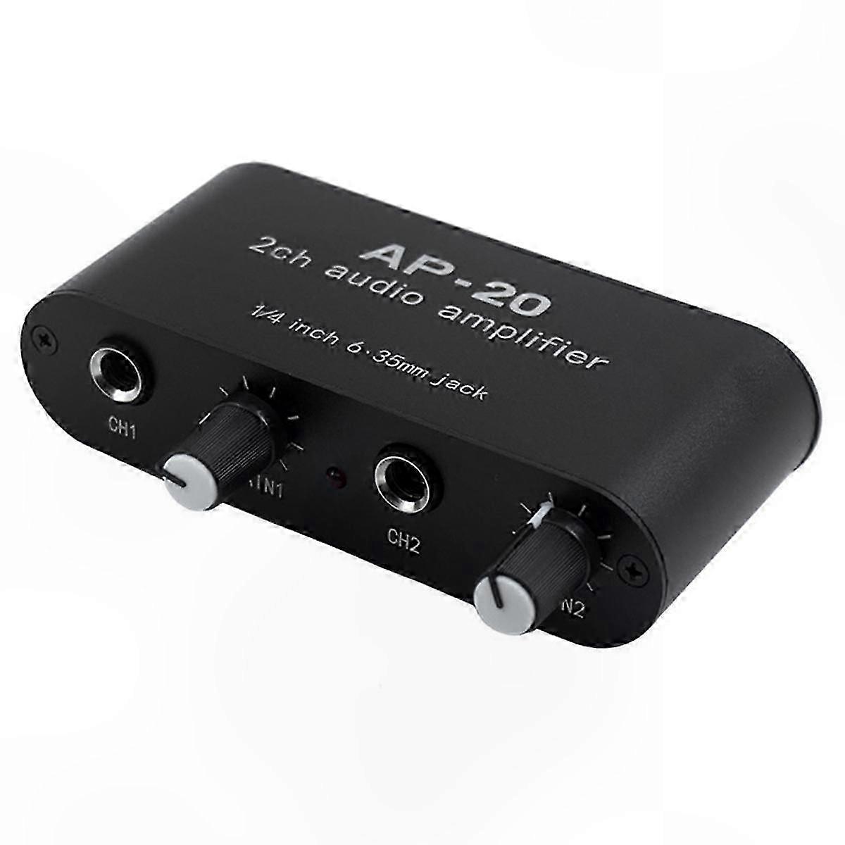 Dual-Channel Pre-Amplifier for Microphones and Live Sound Systems with Speaker Compatibility