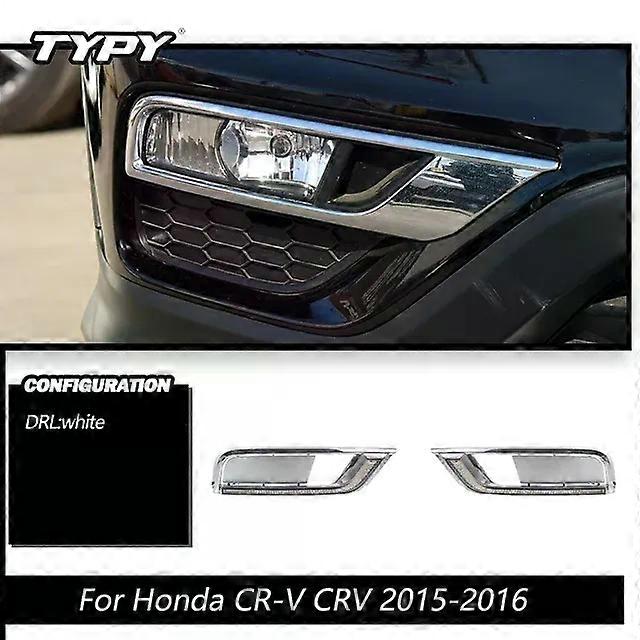 Apply TYPY 1 Set For Honda CRV CR-V 2015 2016 LED Car DRL daytime running light Bumper Front Fog lamp Turn Signal yellow