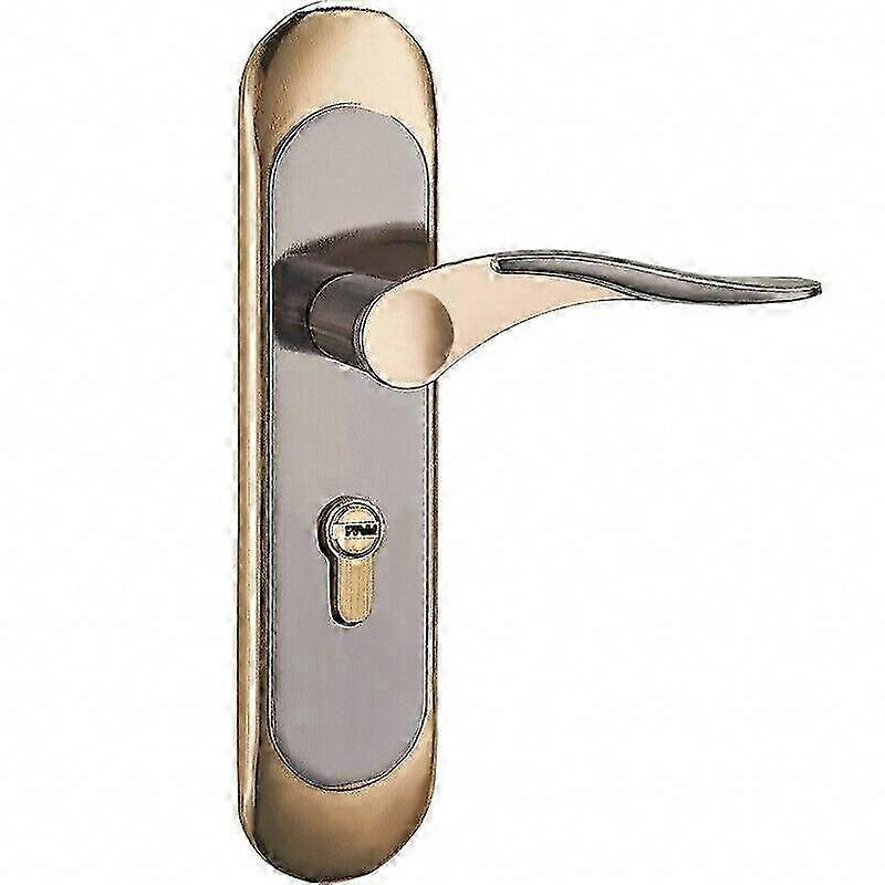 Secure Aluminum Alloy Indoor Door Handle with Lock & Key Set for Home