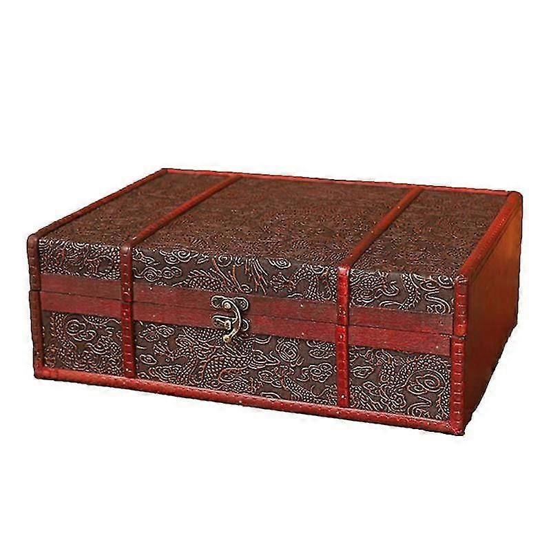 Storage Box Dragon Pattern Convenient Decorative Traditional Craft Storage Box for Home