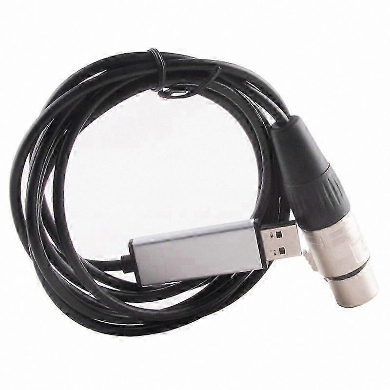 USB to XLR Adapter Cable for DMX512 RS485 Control InterfaceSerial Port Converter for Stage Lighting and Audio Equipment Connection Solution