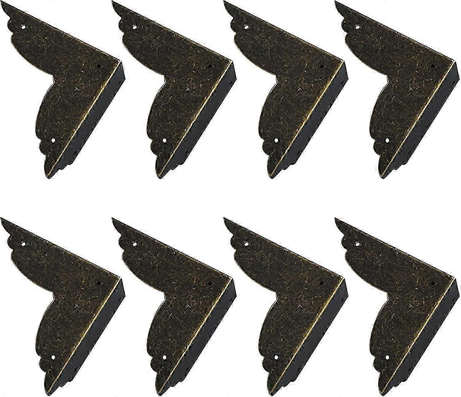 Vintage Corner Protection, 8 Pieces Heilwiy Retro Metal Corner Protection Vintage Corner Gift