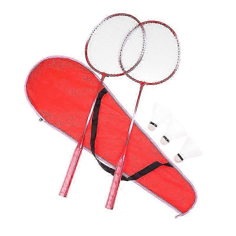 2Pcs/Set Badminton Racket Amateur Primary Badminton Rackets Trainin...