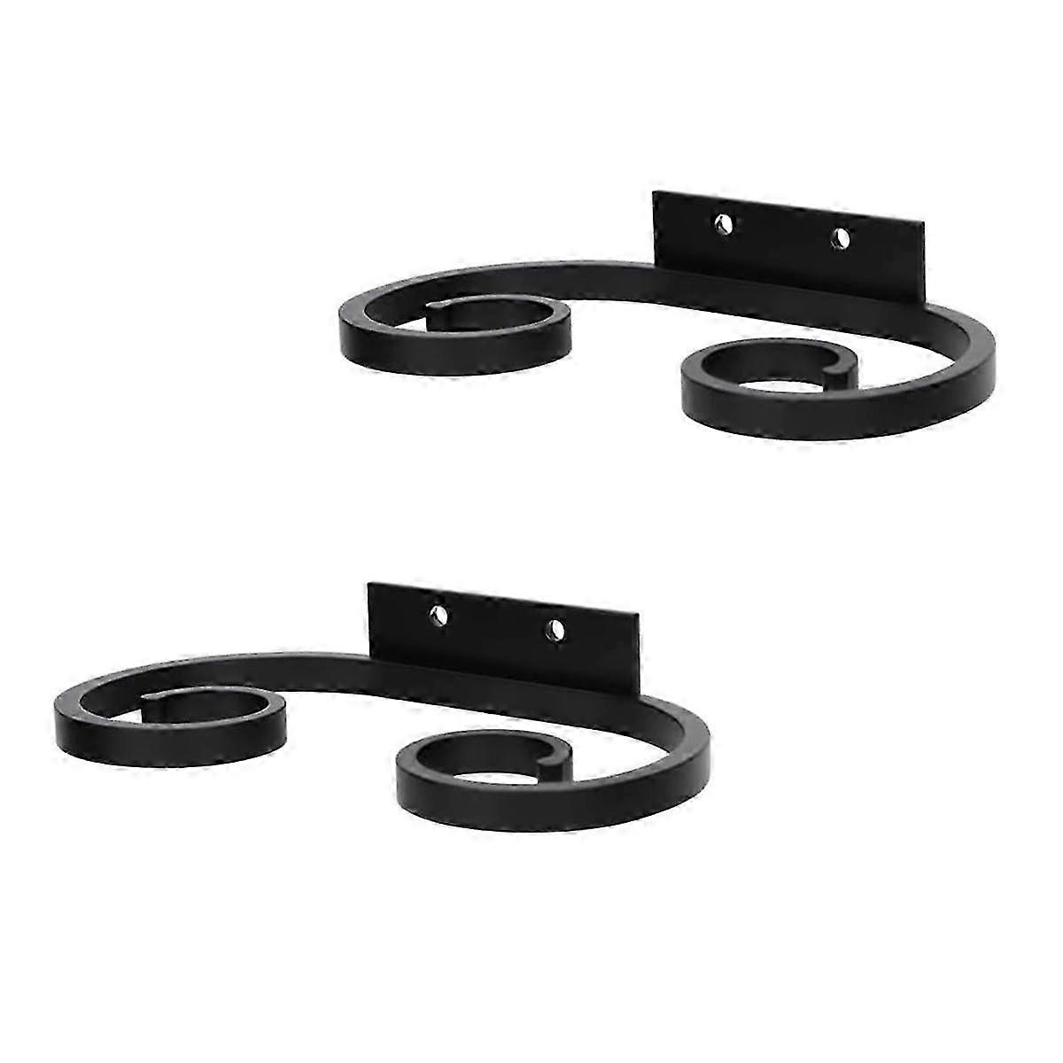 2 stk. veggmontert vinglassstativ, vinglassholder metall vinglasshengere vinglassstativ under hylleskap