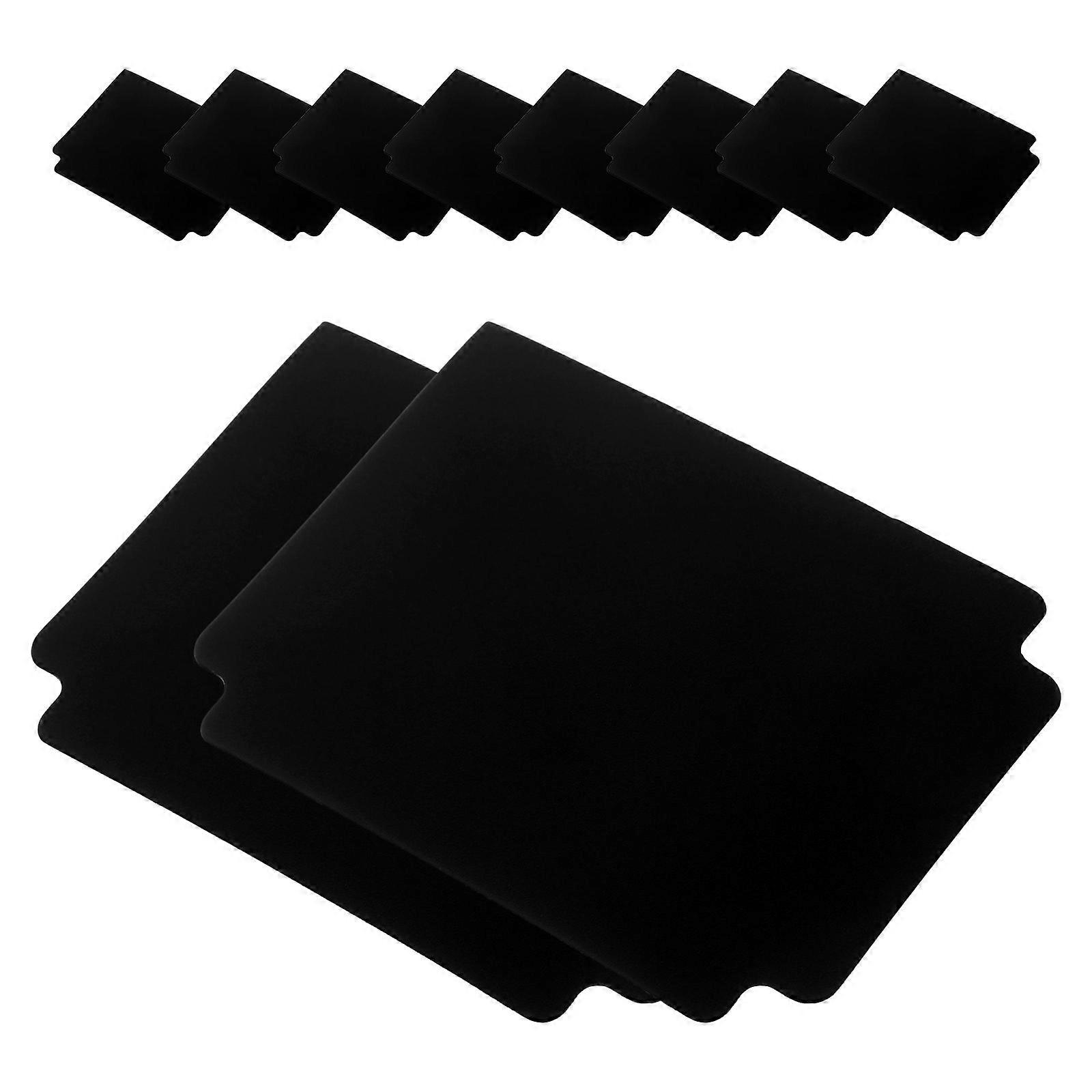 10 Pack Multicolor Frosted Plastic Trading Card Dividers for Organizing Collectibles and Office Supplies