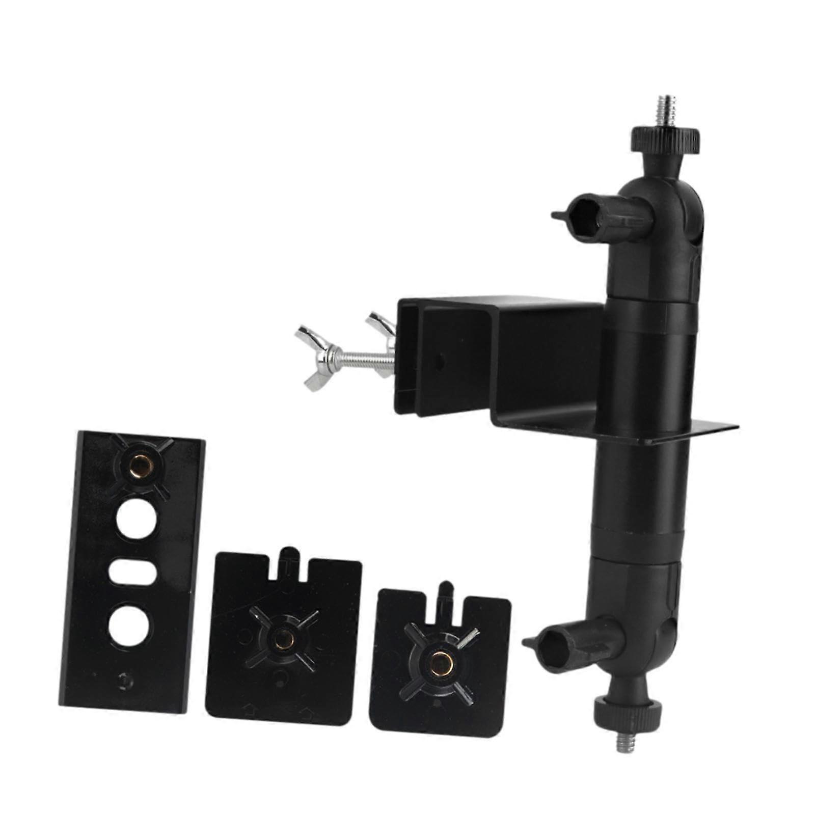 Outdoor Security Camera Gutter Mount Adjustable Siding Clip Hanger Hooks Universal Bracket Shelf Black