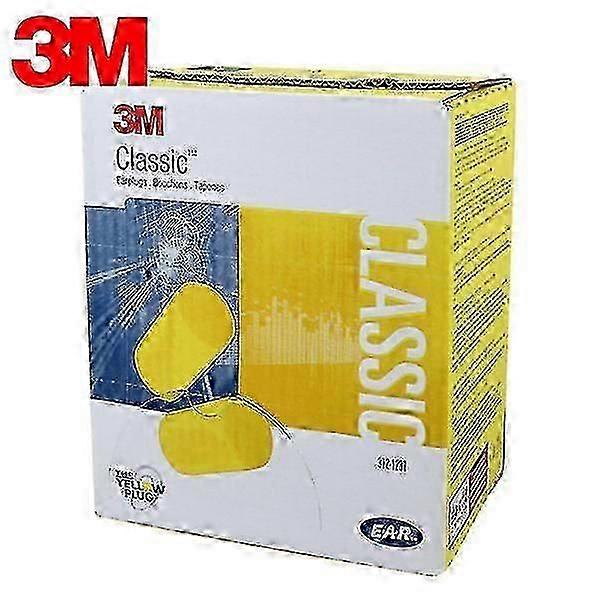 Bouchons d’oreille classiques 3m, 50 paires, jaune, SNR 28dB - Casque anti-bruit