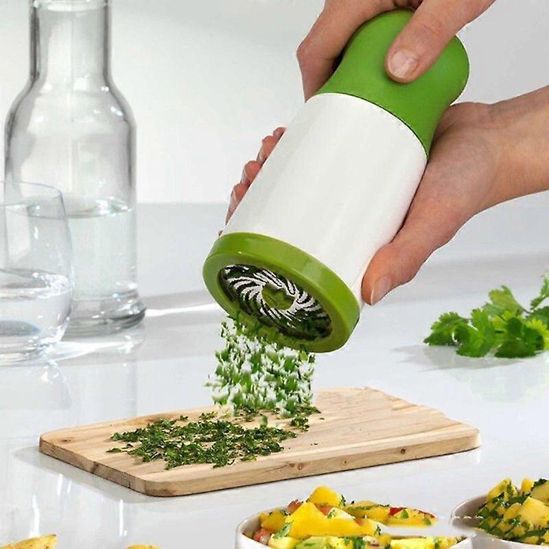 Herb Grinder Spice Garlic Chopper Food Blender Stainless Steel Blades Portable Design Multi-Functional Cutter