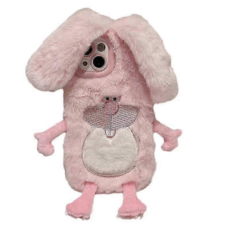 Compatible with iPhone 15Pro Bunny Case for Girls, Cute Warm Rabbit...