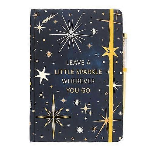 Something Different Leave A Little Sparkle Wherever You Go Citrine A5 Notebook with Pen