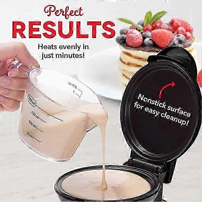 Mini Maker Electric Round Griddle for Individual Pancakes, Cookies,...