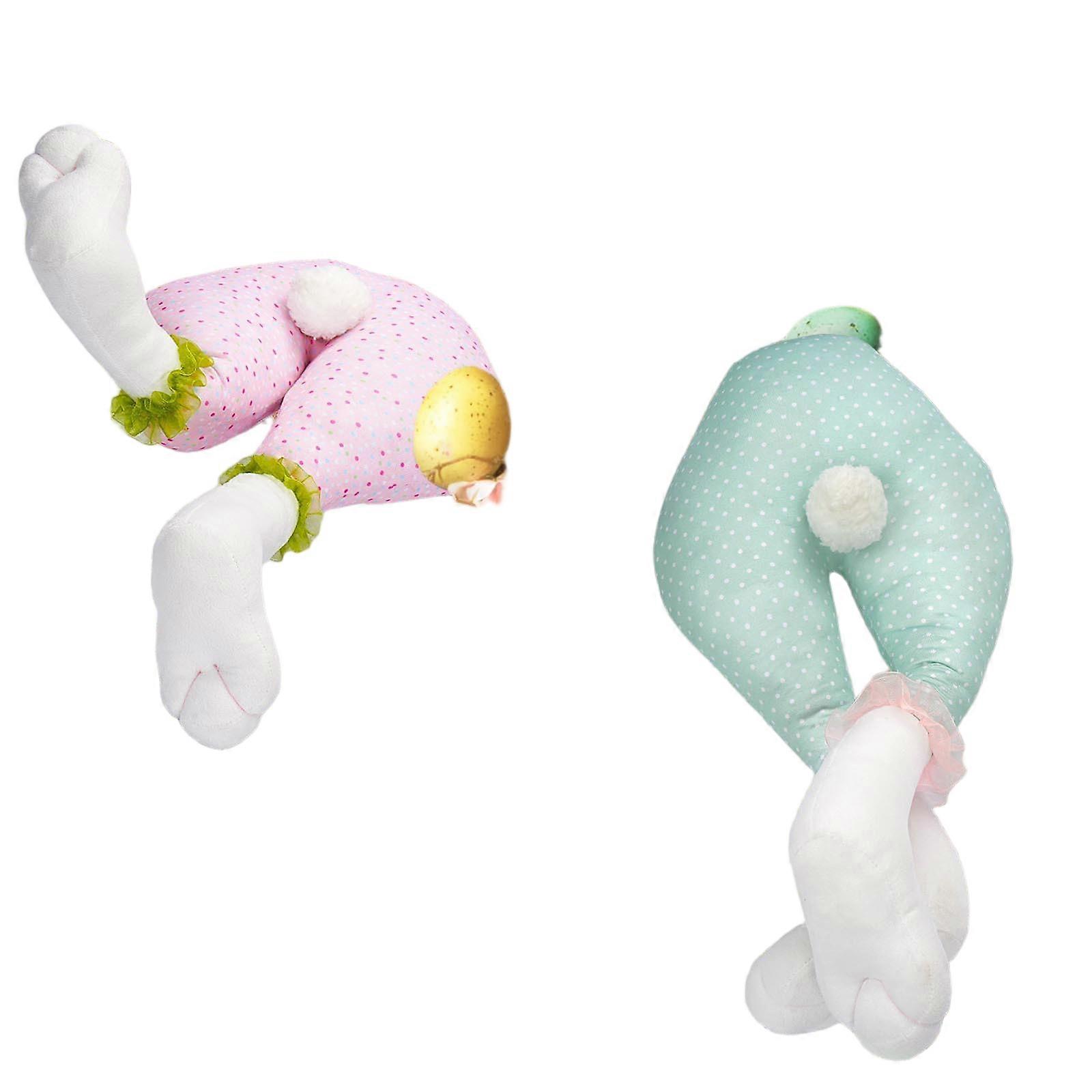 Easter bunny hanging ornaments, 24.3 inches cloth, suitable for multiple scenarios and full of childlike fun