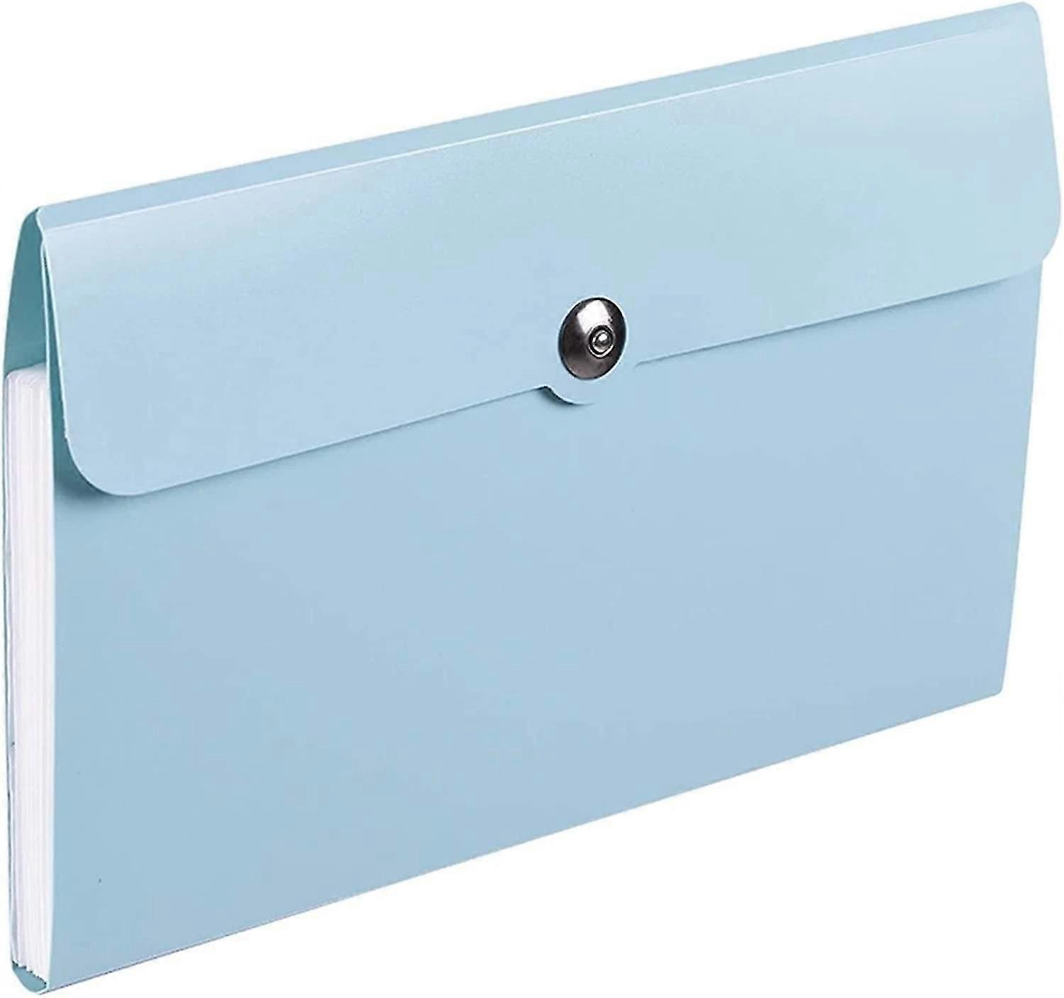 Organ Folder 8 Pockets A5 File Folder Multi-function Binder Organ Bag Ticket Folder Filing Clip Docu