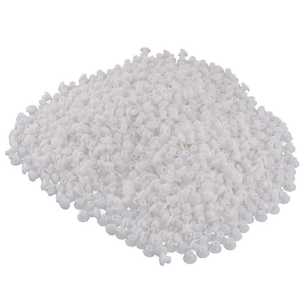 5 mm hvite plasthulldeksler for møbelhengsel