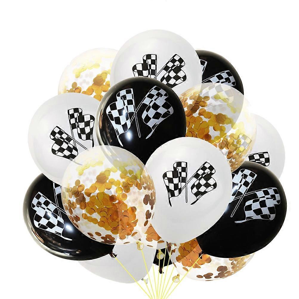 Racing Foil Birthday Balloons 15Pcs Premium Latex Material Ideal For Party Decoration Inflatable Decorative