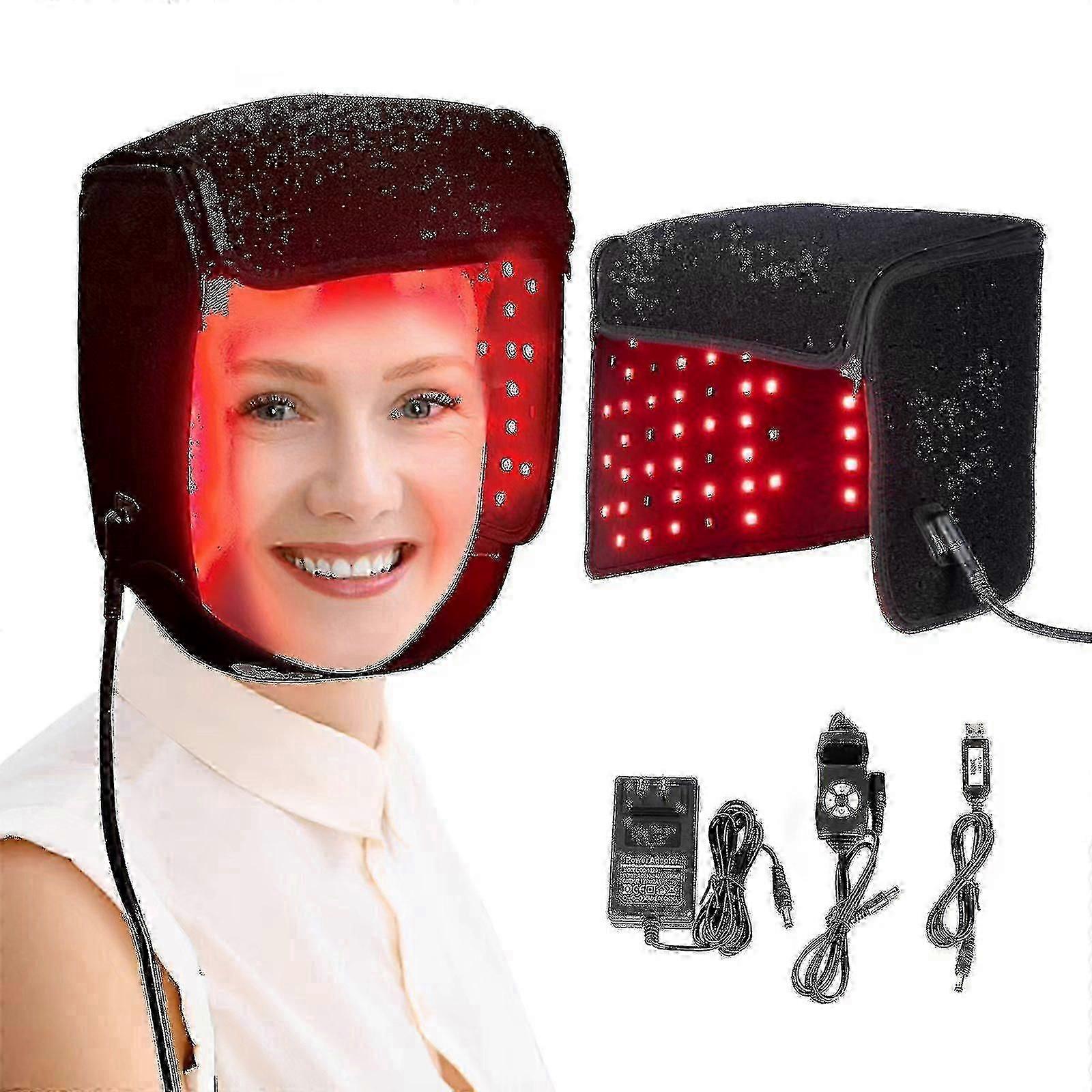 Red Light Therapy Helmet for Hair Growth & Prevents Hair Loss - Home Use LED Infrared Cap