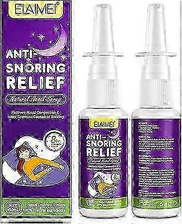 Anti Snoring Nose Spray 30 ml, Natural Stop Snoring Spray, Effective Snoring Relief, Improves Breathing, 100% Natural Anti-Snoring Solution