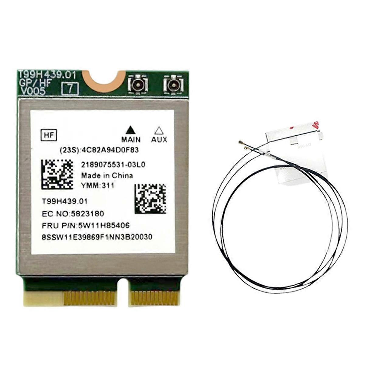 MT7927 WiFi7 Card+2xAntennas 2.4G/5G/6G Tri-Band 8774M MT7927 Wireless WiFi Card BT5.4 Gigabit Wireless Network Card