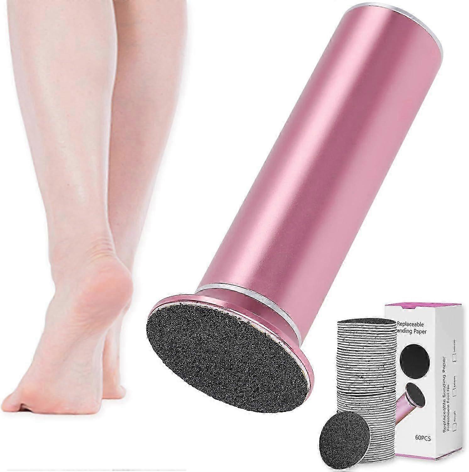 Dermave Electric Foot File Callus Remover for Feet with 60 pcs Replaceble