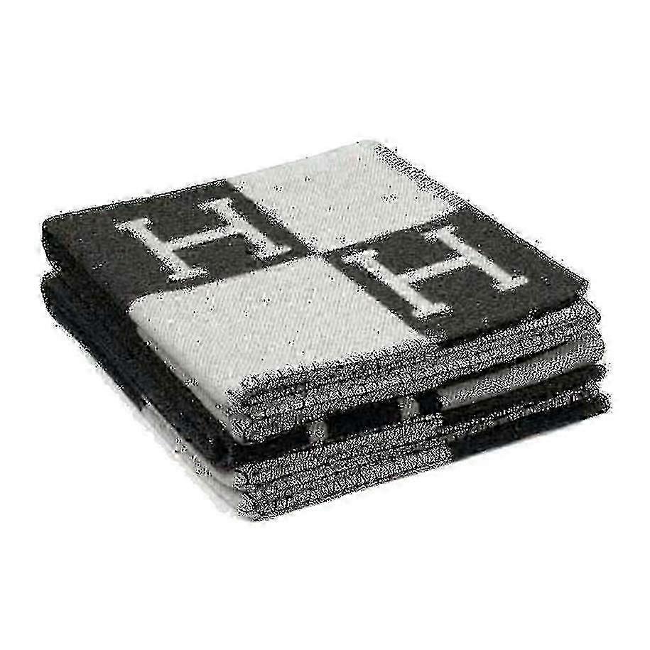 2025 Knitted Artificial Wool Cashmere Warm Throw Sofa Blanket