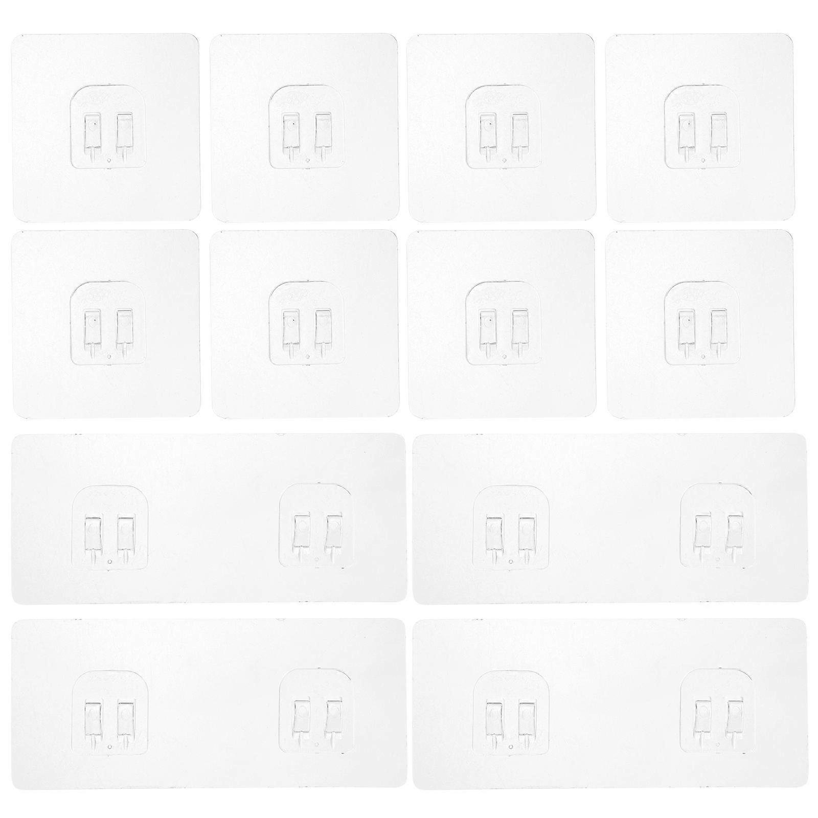 Clear Adhesive Shower Rack Hooks for Hanging 60Pcs Transparent Wall Stickers