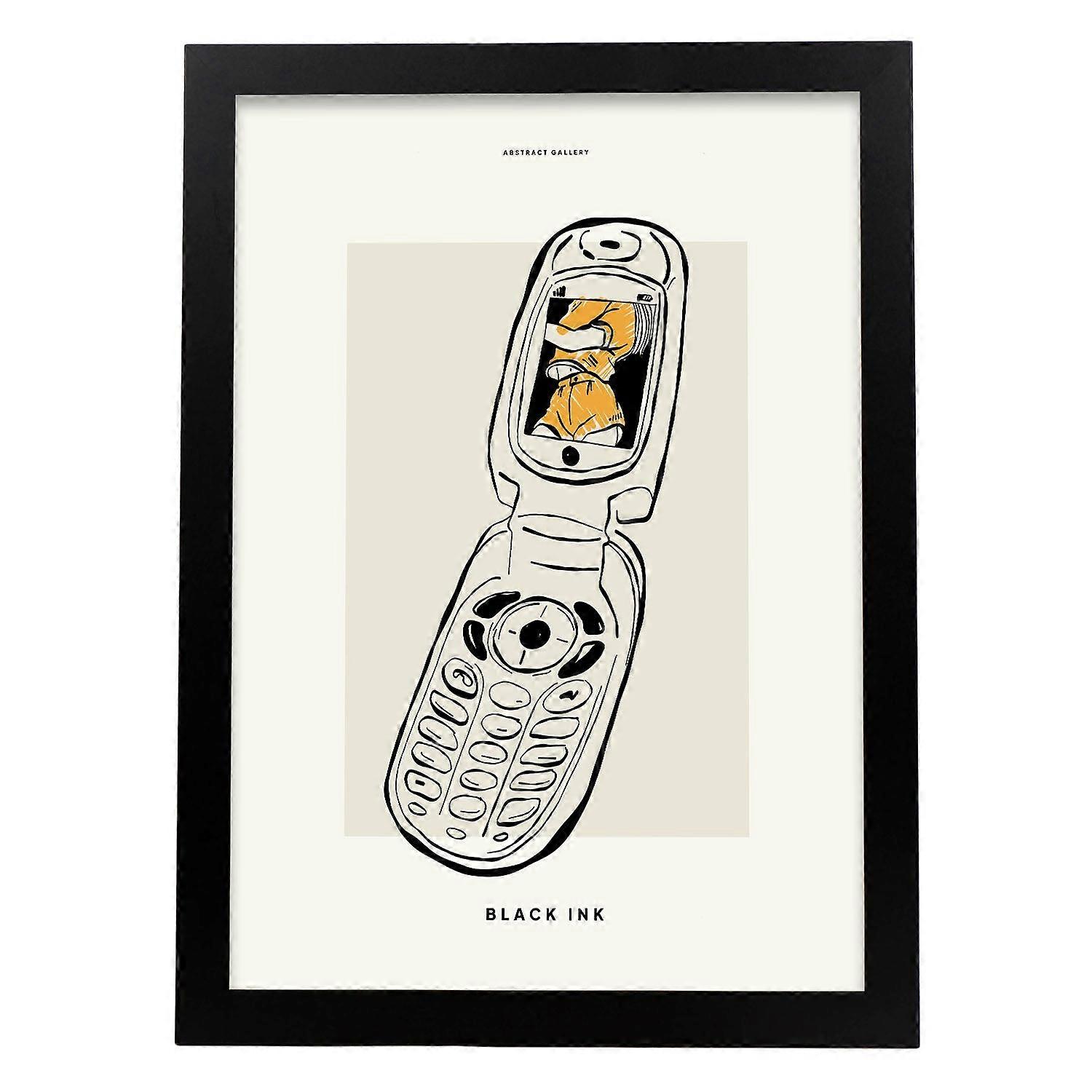 Affiche de téléphone à clapet