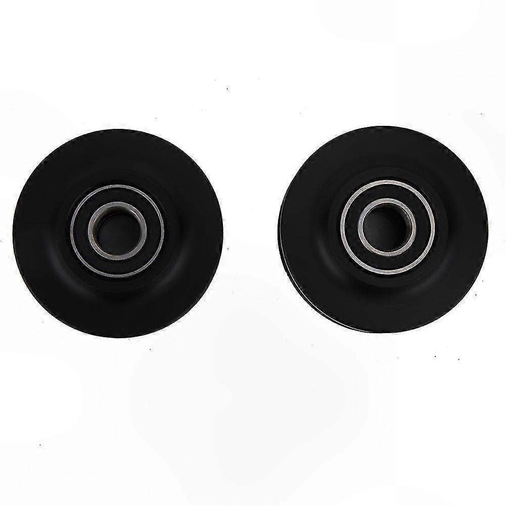 2-Pack Durable Sliding Gate Rollers with Plastic and Metal Components for Barn Doors