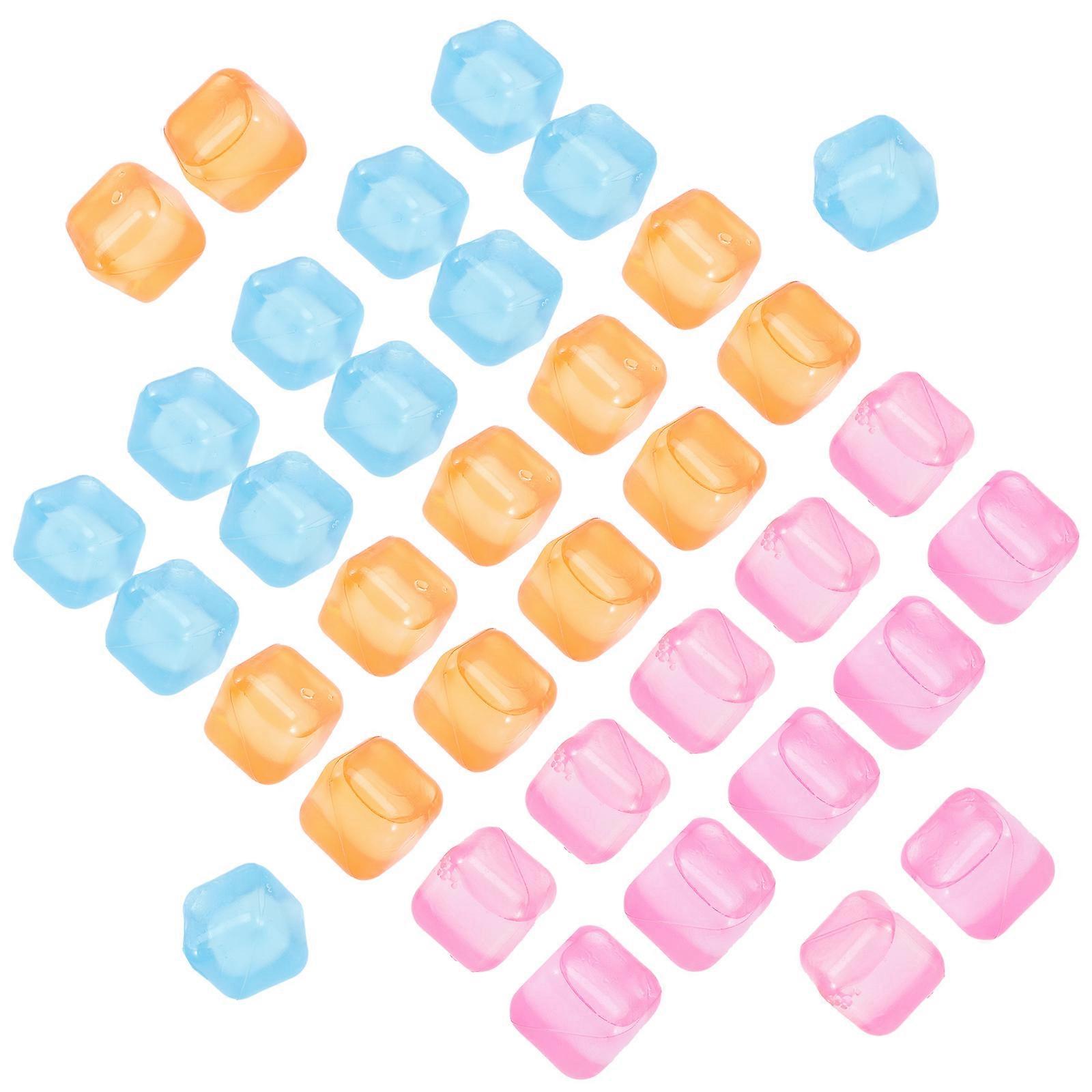 Plastic Ice Cubes for Refrigerator 54Pcs Reusable Refreezable Cooling