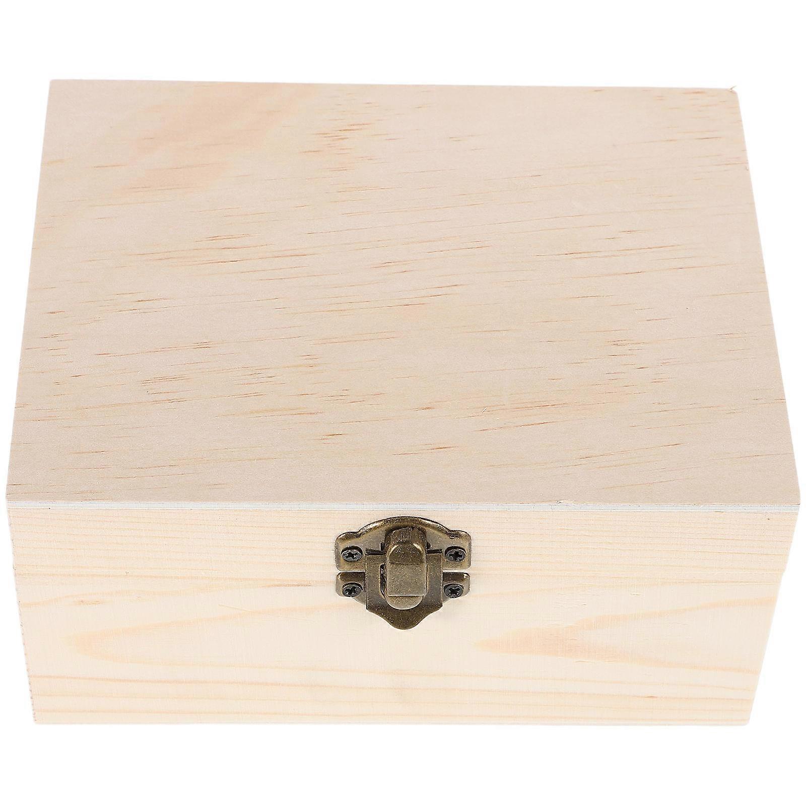 4Pcs Solid Wood Jewelry Box for Storage Multi-Functional Wooden Organizer