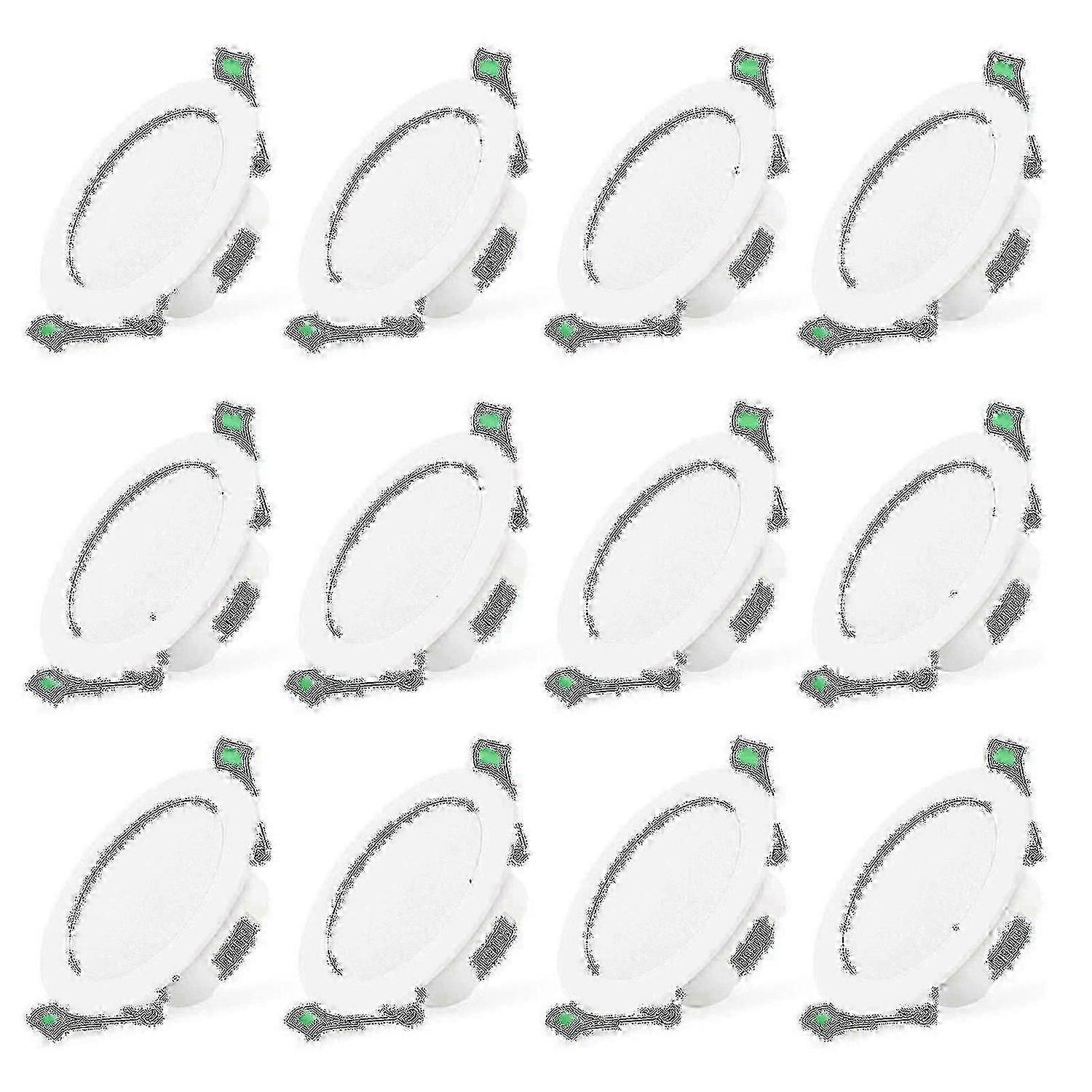 12pcs 7w White Led Downlight Recessed Ceiling Lights Slim Light