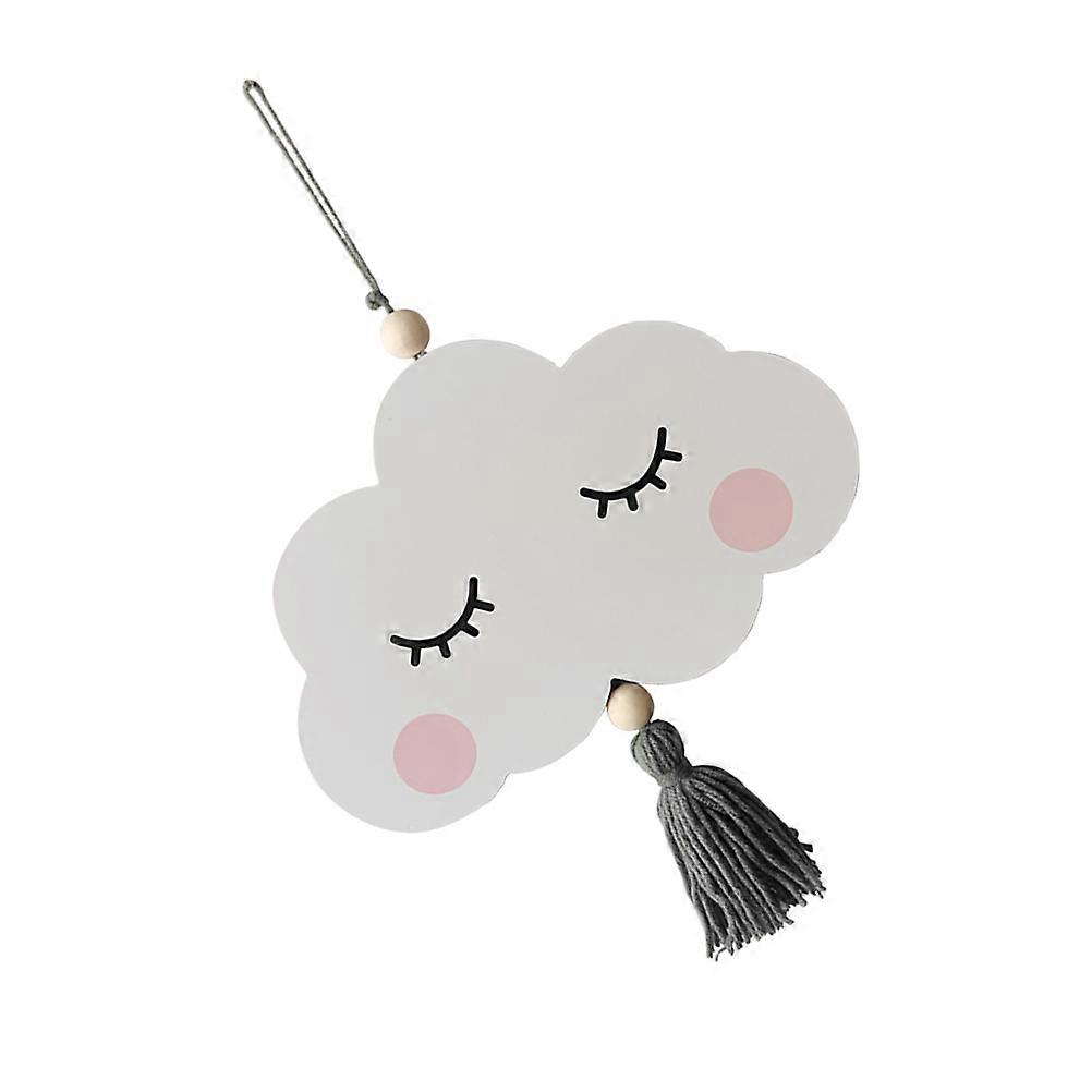 Cloud Shaped Hanging Decor Wood Cloud Pendant for Decoration