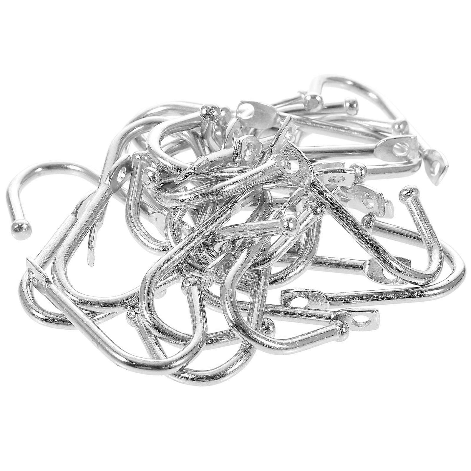 Silver Rustic Hooks Key Hook for Hanging 60Pcs Wall Mounted Hooks