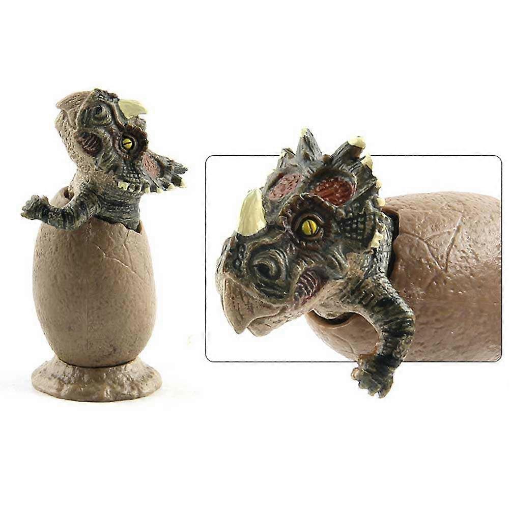 Dinosaur Models 3Pcs for Decoration Coffee Half Hatching Dinosaur Egg Set