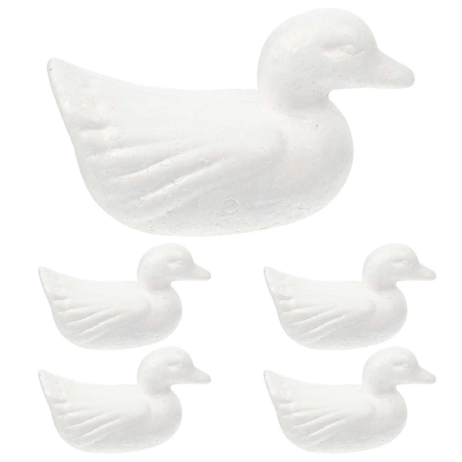 Foams Balls 5Pcs Animal Models Crafts White Material for Visual Experience